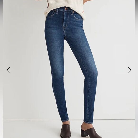 Madewell 10” High-Rise Skinny Jeans Medium Wash Size 27 - Picture 1 of 16